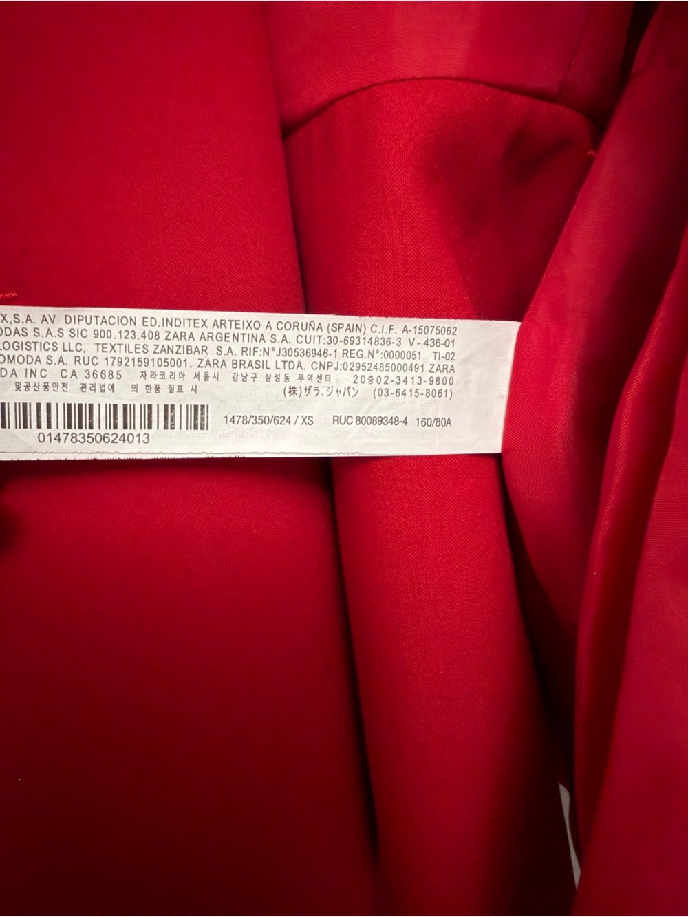 Zara Red Sleeveless Double-Breasted Blazer & Tapered Pants Set - Picture 12 of 12